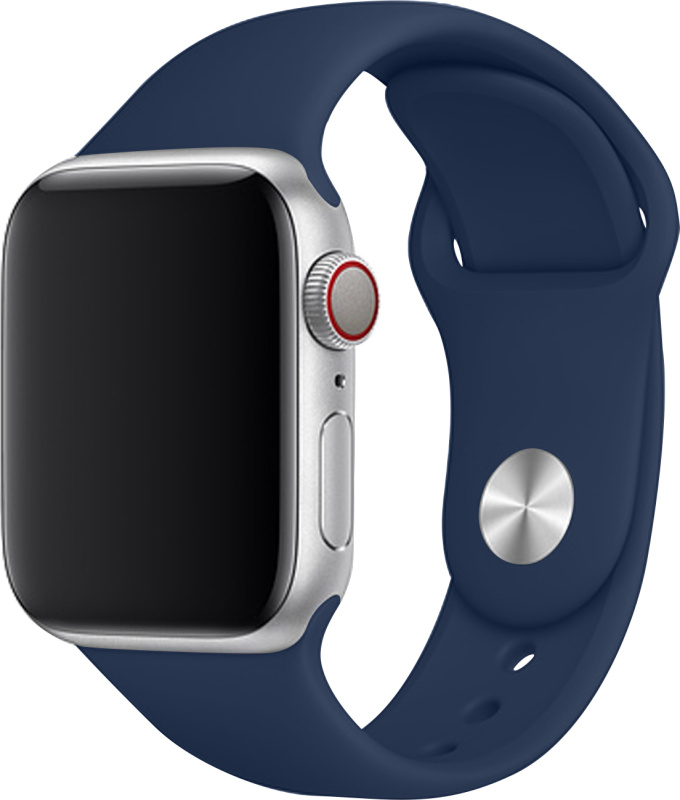 Apple Watch řemínek jednobarevný 38/40/41mm a 42/44/45/46/49mm Barva: Modro-Šedá, Pro Apple Watch velikost: 38/40/41mm, Velikost náramku: S (Obvod ruky 16,5 až 20,5cm)