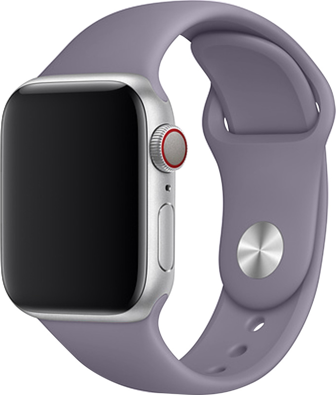 Apple Watch řemínek jednobarevný 38/40/41mm a 42/44/45/46/49mm Barva: Šedo-fialová, Pro Apple Watch velikost: 38/40/41mm, Velikost náramku: L (Obvod ruky 18,5 - 23cm)