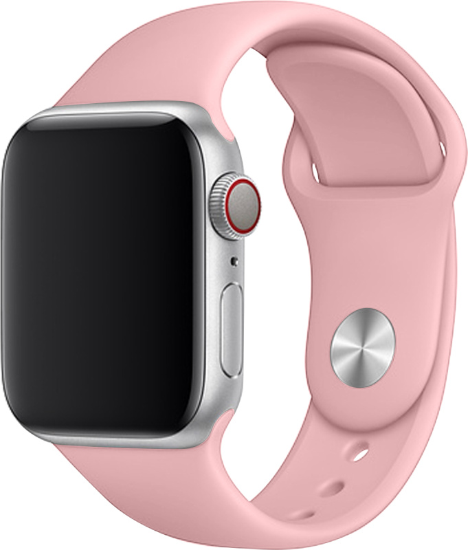 Apple Watch řemínek jednobarevný 38/40/41mm a 42/44/45/46/49mm Barva: Světle růžová 2, Pro Apple Watch velikost: 42/44/45/46/49mm, Velikost náramku: S (Obvod ruky 16,5 až 20,5cm)