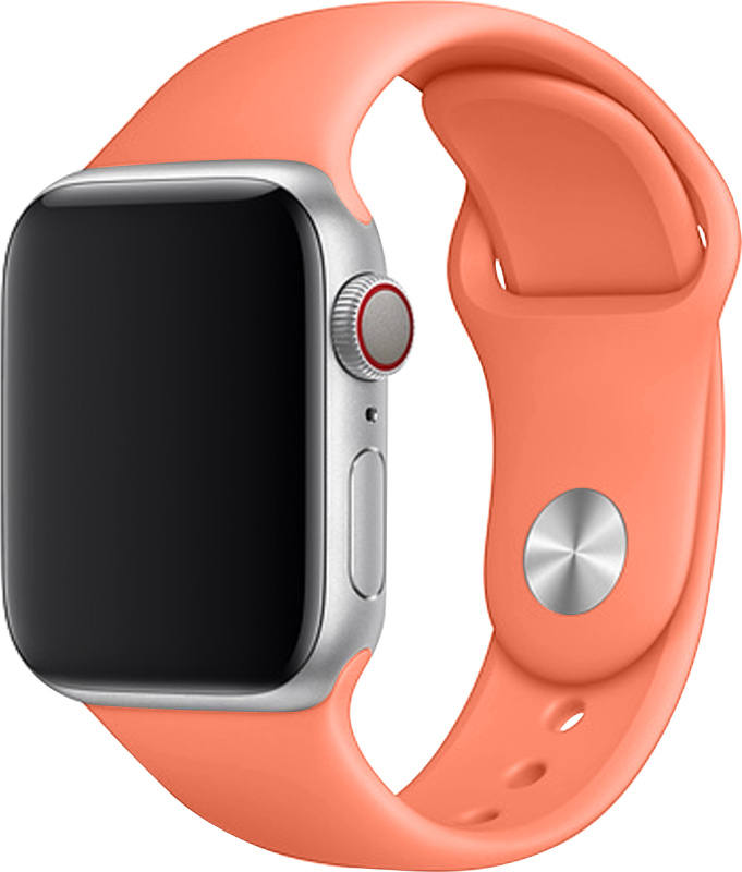 Apple Watch řemínek jednobarevný 38/40/41mm a 42/44/45/46/49mm Barva: Tmavě broskvová, Pro Apple Watch velikost: 38/40/41mm, Velikost náramku: S (Obvod ruky 16,5 až 20,5cm)
