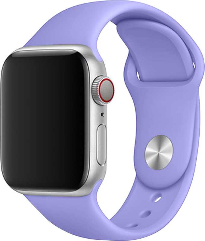 Apple Watch řemínek jednobarevný 38/40/41mm a 42/44/45/46/49mm Barva: levandulová, Pro Apple Watch velikost: 38/40/41mm, Velikost náramku: L (Obvod ruky 18,5 - 23cm)