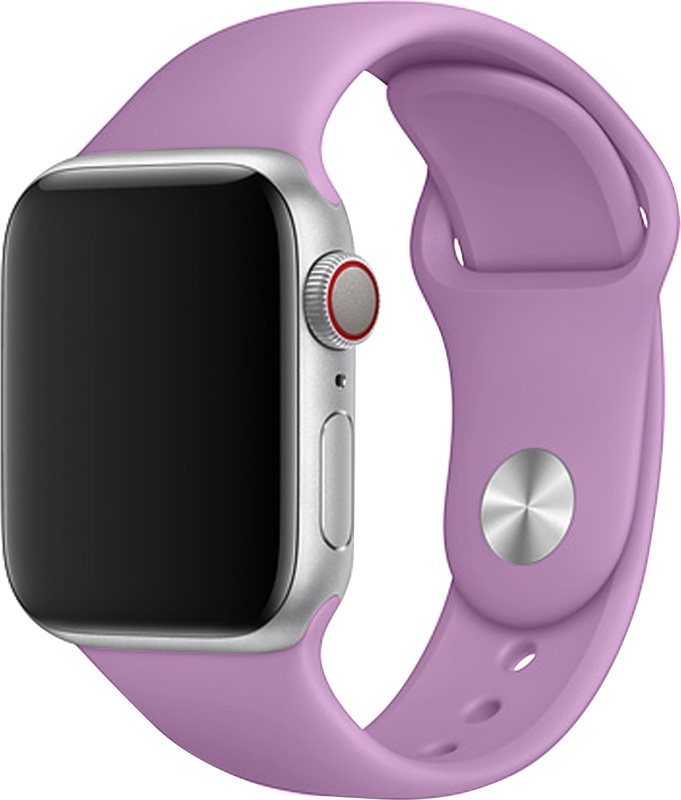 Apple Watch řemínek jednobarevný 38/40/41mm a 42/44/45/46/49mm Barva: Fialově-šedá, Pro Apple Watch velikost: 38/40/41mm, Velikost náramku: L (Obvod ruky 18,5 - 23cm)