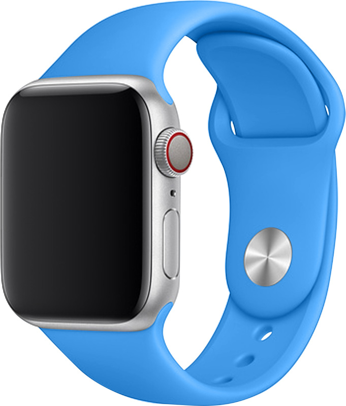 Apple Watch řemínek jednobarevný 38/40/41mm a 42/44/45/46/49mm Barva: Modrá, Pro Apple Watch velikost: 38/40/41mm, Velikost náramku: S (Obvod ruky 16,5 až 20,5cm)
