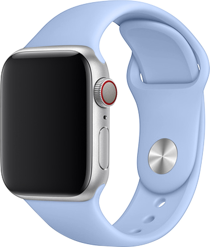Apple Watch řemínek jednobarevný 38/40/41mm a 42/44/45/46/49mm Barva: Nebesky modrá, Pro Apple Watch velikost: 42/44/45/46/49mm, Velikost náramku: S (Obvod ruky 16,5 až 20,5cm)