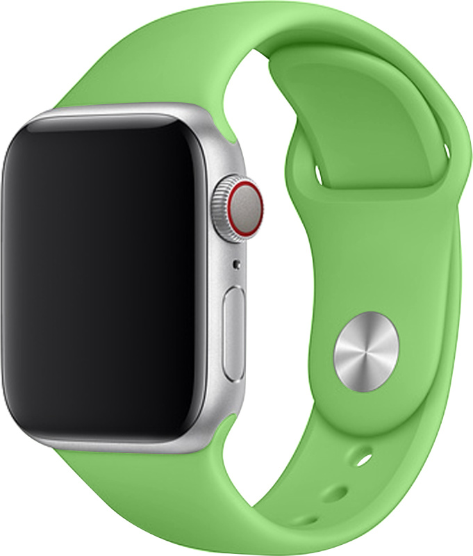 Apple Watch řemínek jednobarevný 38/40/41mm a 42/44/45/46/49mm Barva: Světle zelená 1, Pro Apple Watch velikost: 42/44/45/46/49mm, Velikost náramku: S (Obvod ruky 16,5 až 20,5cm)
