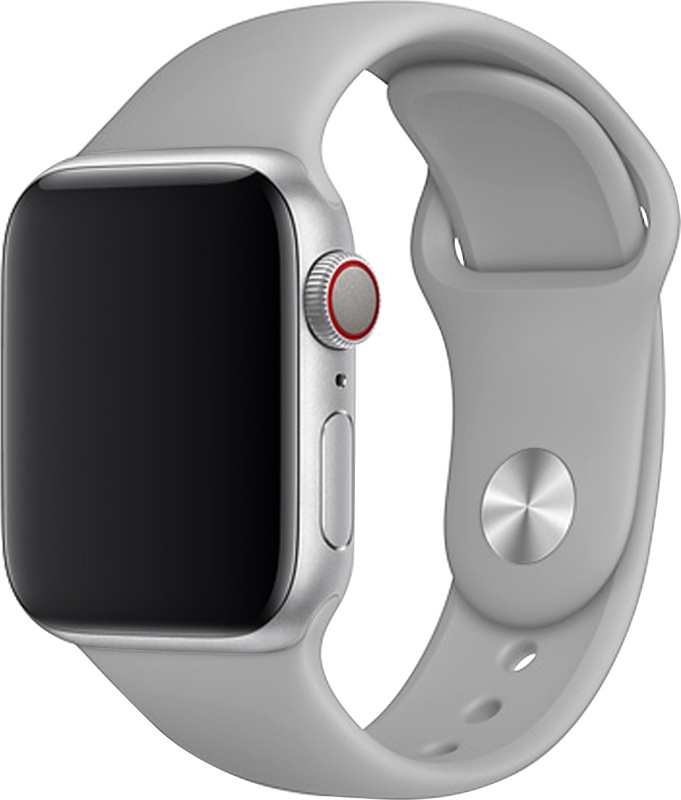 Apple Watch řemínek jednobarevný 38/40/41mm a 42/44/45/46/49mm Barva: Světle šedá 2, Pro Apple Watch velikost: 42/44/45/46/49mm, Velikost náramku: S (Obvod ruky 16,5 až 20,5cm)
