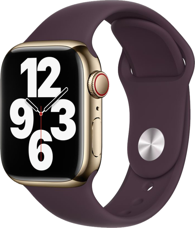 Apple Watch řemínek jednobarevný 38/40/41mm a 42/44/45/46/49mm Barva: Švestková, Pro Apple Watch velikost: 38/40/41mm, Velikost náramku: L (Obvod ruky 18,5 - 23cm)