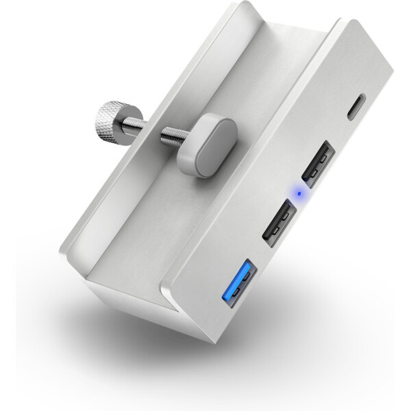 CONNECT IT USB DeskHub 4v1 na desku stolu CHU-5100-SL Stříbrná