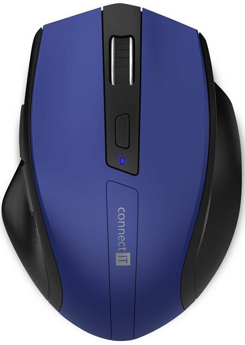 Bezdrátová myš Connect IT Dual SmartSwitch (CMO-3110-BL) / 1600 DPI / černá/modrá Varianta: ivi1