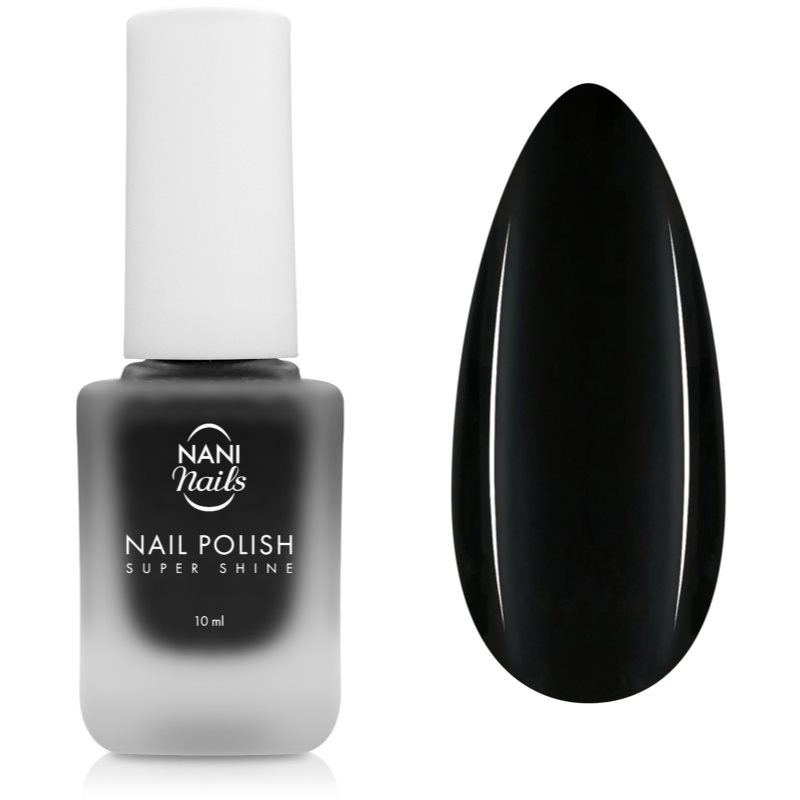 NaniNails NANI Super Shine dlouhotrvající lak na nehty odstín Black Velvet 10 ml