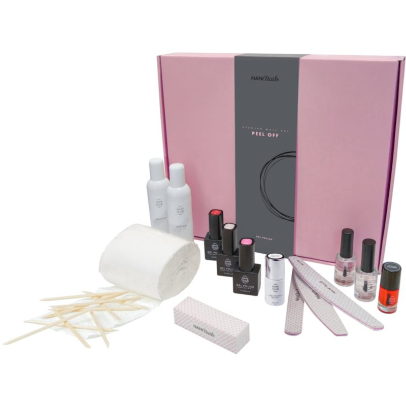 NaniNails Peel Off dárková sada na nehty pro ženy