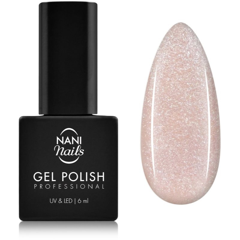 NaniNails NANI Professional gelový lak na nehty odstín Sweet Pink Glitter 6 ml