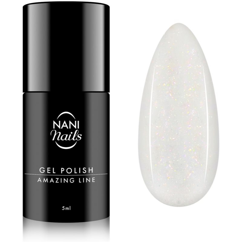 NaniNails NANI Amazing Line gelový lak na nehty odstín Shimmer White 5 ml