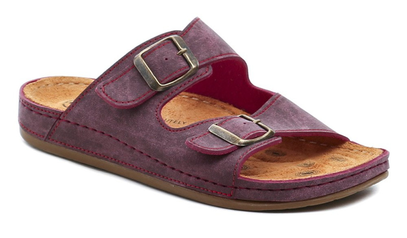 Medi Line 4127-020 bordó dámské zdravotní pantofle EUR 41