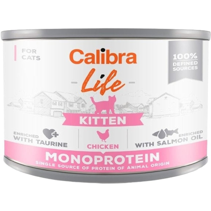 Calibra Cat Life konzerva pro koťata s kuřecím