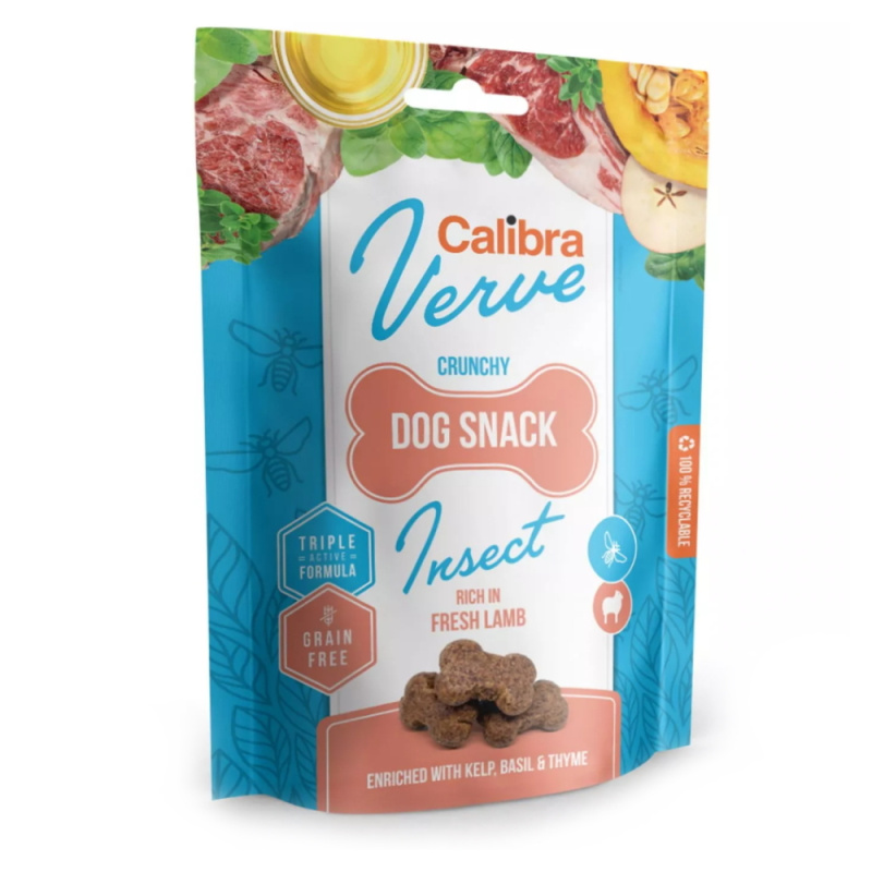 Calibra Dog Verve Crunchy Snack Insect&Fresh Lamb 150 g