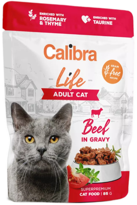 Calibra Cat Life kapsa Adult Beef in gravy 85 g