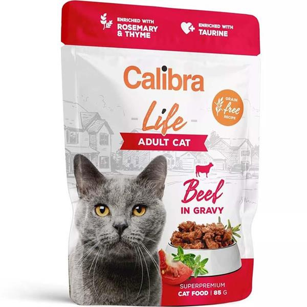 Calibra Cat Life kapsa Adult Beef in gravy 85 g