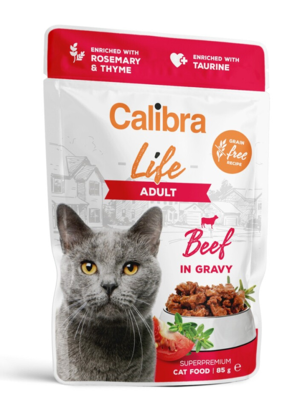 Calibra Cat Life kapsa Adult Beef in gravy 85 g