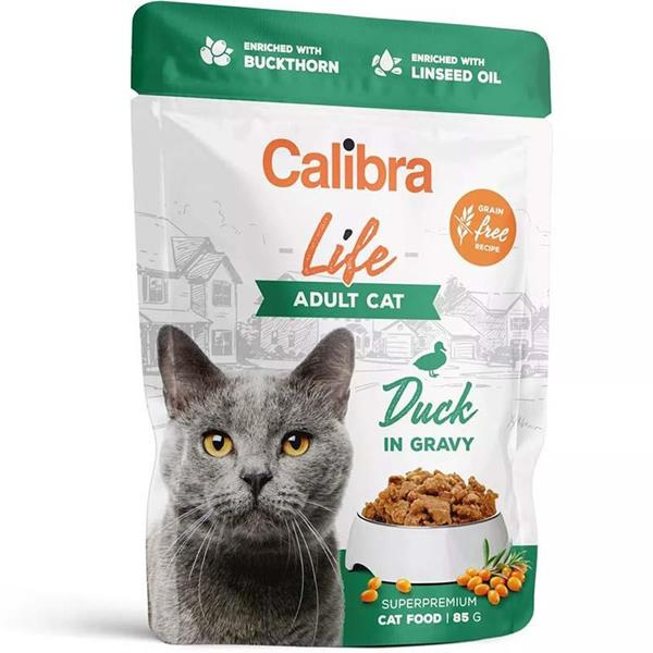 Calibra Cat Life kapsa Adult Duck in gravy 85 g