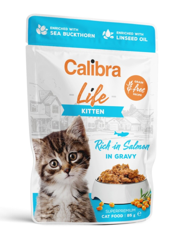Calibra Cat Life kapsa Kitten Salmon in gravy 85 g