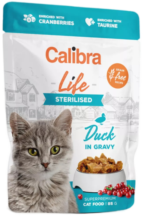 Calibra Cat Life kaps. Sterilised Duck in gravy 85 g