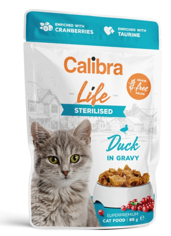 Calibra Cat Life kaps. Sterilised Duck in gravy 85 g