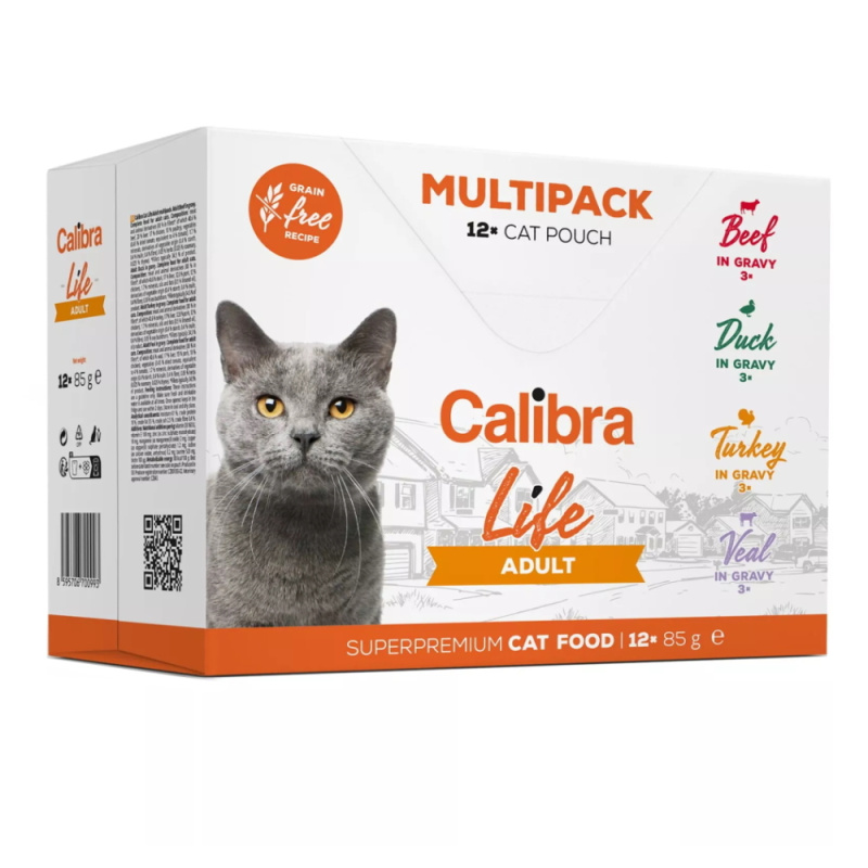 Calibra Cat Life kapsičky pro dospělé kočky (12×85 g)