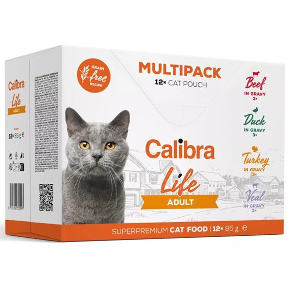 Calibra Cat Life kapsičky pro dospělé kočky (12×85 g)