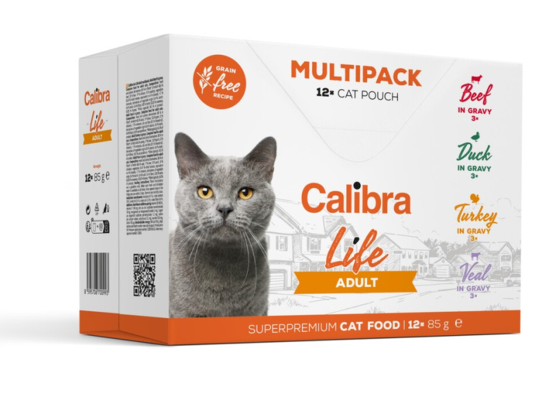 Calibra Cat Life kapsičky pro dospělé kočky (12×85 g)