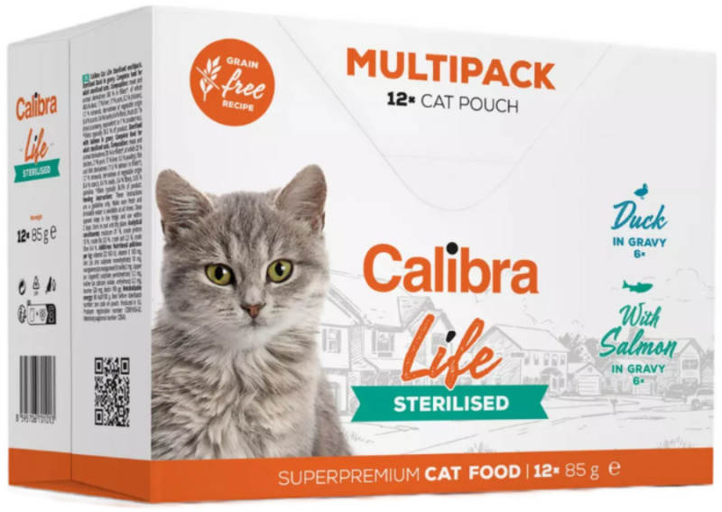 Calibra Cat Life kapsa Sterilised Multipack 12x85g