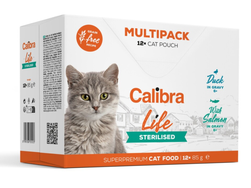 Calibra Cat Life kapsa Sterilised Multipack 12x85g