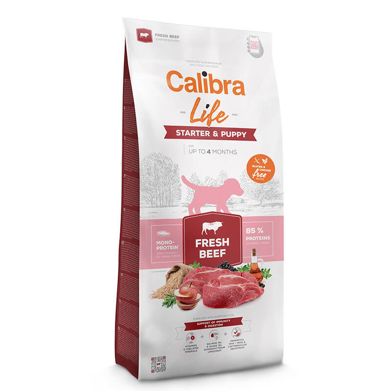 Calibra Dog Life Starter&Puppy Fresh Beef 12kg