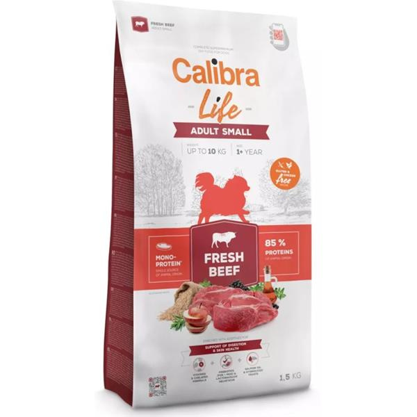 Calibra Dog Life Adult Small Fresh Beef 1,5kg