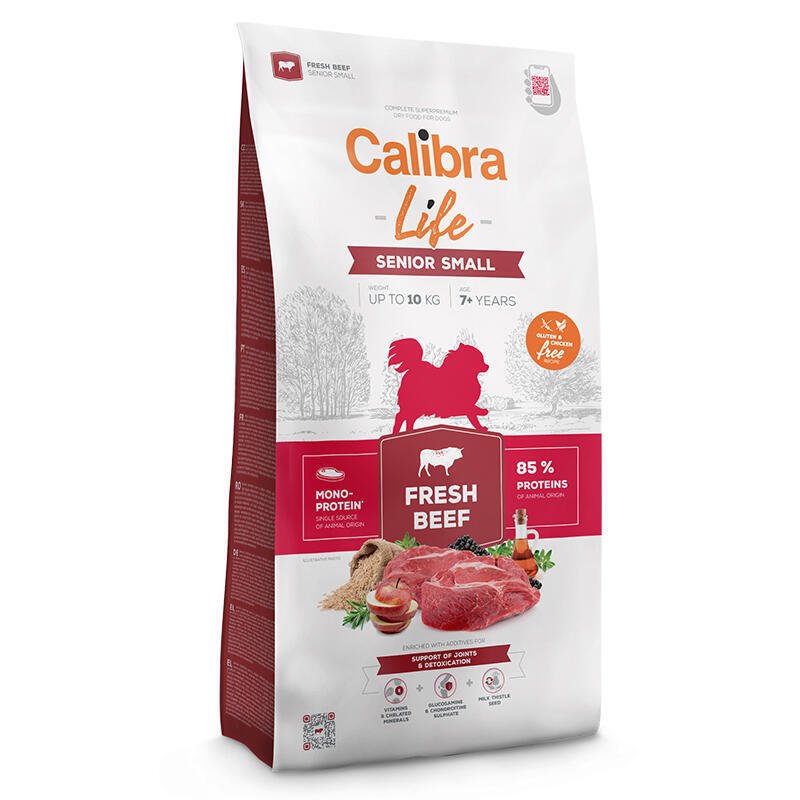 Calibra Dog Life Senior Small Fresh Beef 1,5kg