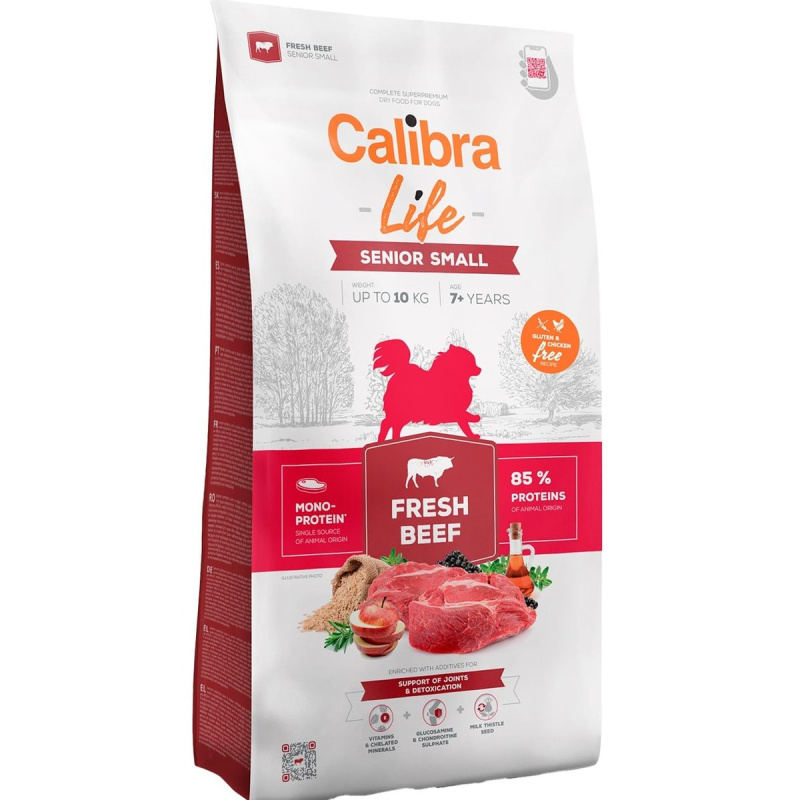 Calibra Dog Life granule pro starší psy malých plemen s hovězím