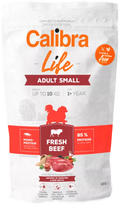 Calibra Dog Life Adult Small Fresh Beef 100g