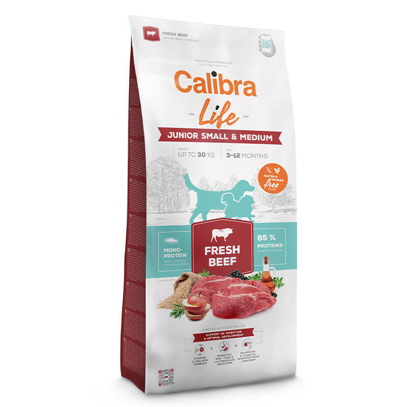 Calibra Dog Life Junior Small&Medium Fresh Beef 100g 100g