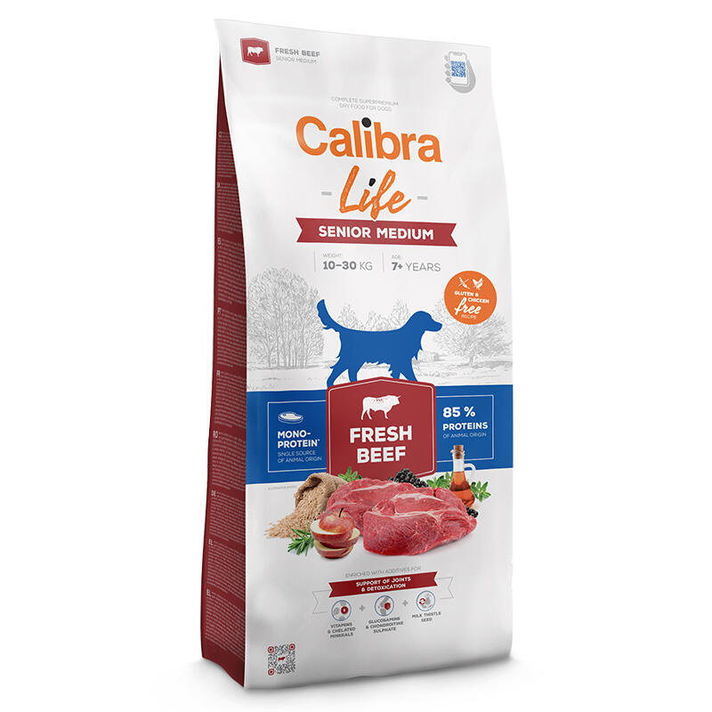 Calibra Dog Life Senior Medium Fresh Beef 100g