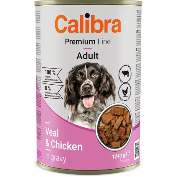 Calibra Dog Premium konz. with Veal&Chicken 1240 g