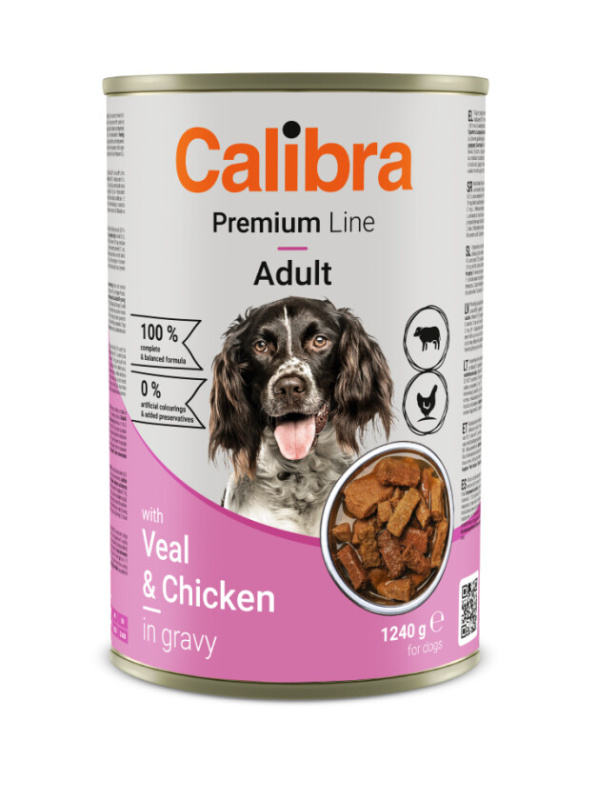 Calibra Dog Premium konz. with Veal&Chicken 1240 g