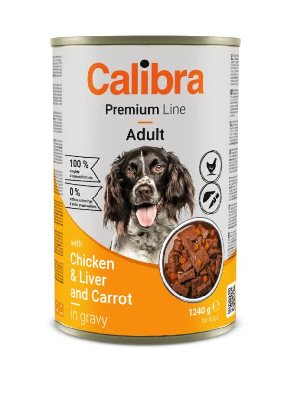 Calibra Dog Premium konz. with Chicken&Liver 1240 g