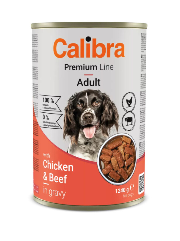Calibra Dog Premium konz. with Chicken&Beef 1240 g