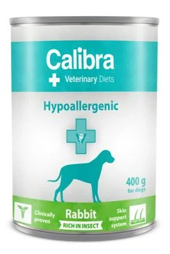 Calibra VD Dog konz. Hypoallergen. Rabbit&Insect 400g
