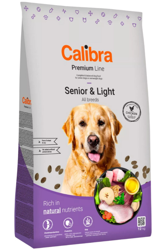 Calibra Dog Premium Line Senior&Light Beef 2 x 12 kg