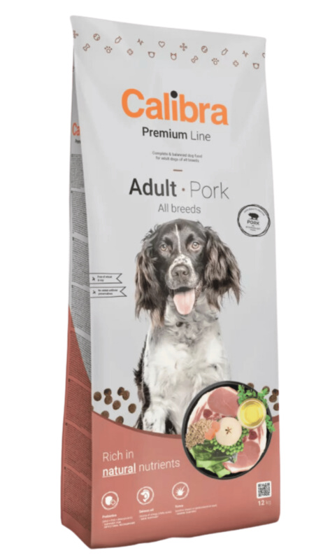 Calibra Dog Premium Line Adult Pork 12+3 kg
