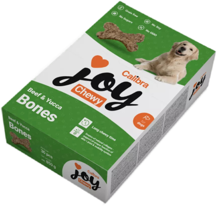 CALIBRA Joy Dog Chewy Beef & Yucca Bones 850 g