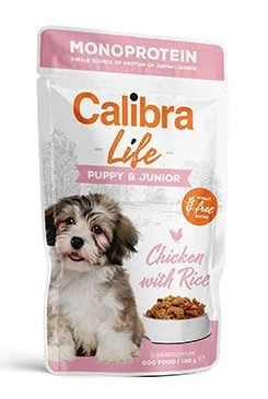 Calibra Dog Life kapsa Puppy&Junior Chicken  150g