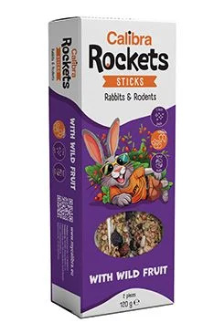 Calibra Rockets Sticks Rabbits&Rodents Wild fruit  120g
