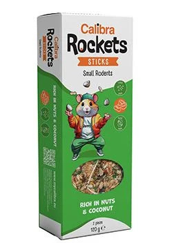Calibra Rockets Sticks Small rodents Nuts&Coconut  120g